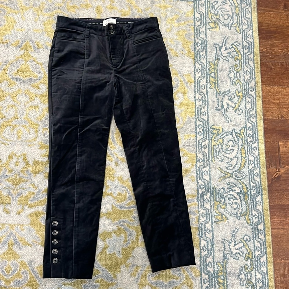 Anthropologie The Essential Slim Pant Black Sz 4